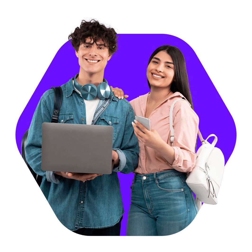 two young students